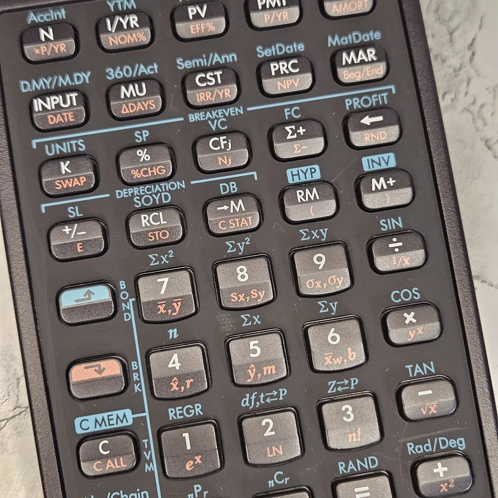 HP 10bII+ Financial Calculator with Case